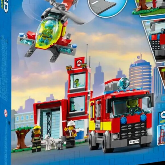 Lego Brand New City Fire Station 60320 Building Toy Set - Picture 5 of 11